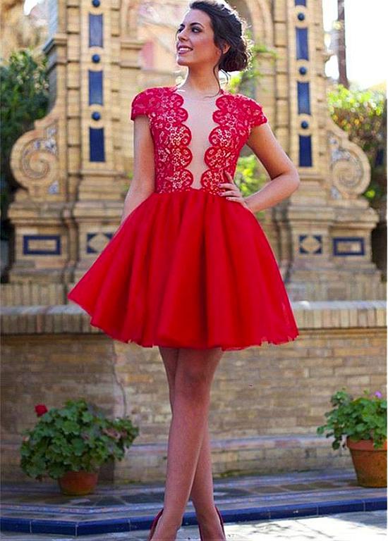 Sexy Red Homecoming Dresses for Women