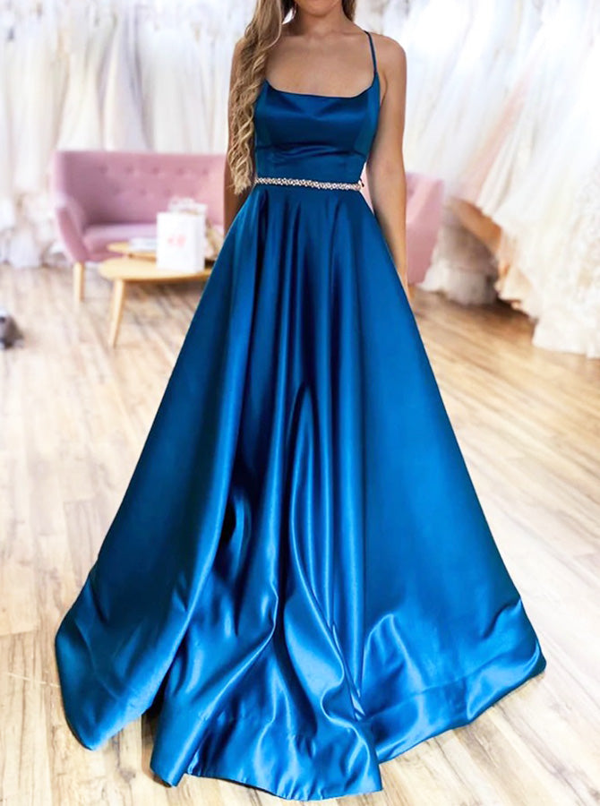 Peacock Colored Prom Dresses