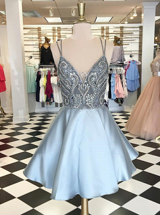 Light blue homecoming dresses 2019 best sale