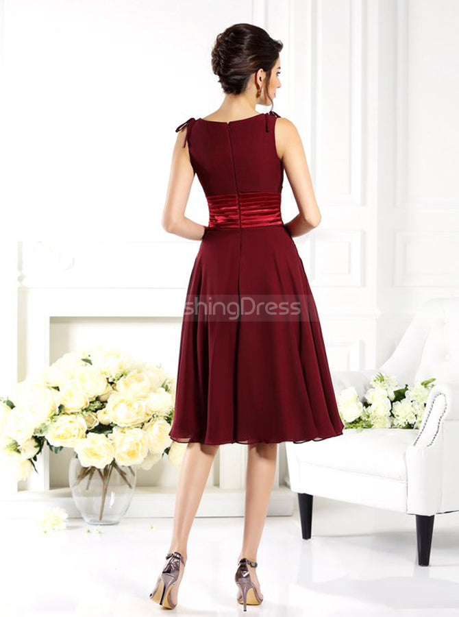 Burgundy bridesmaid dresses on sale short