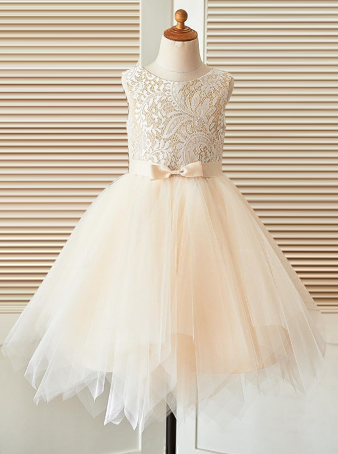 Ynf0175 New High Quality Elegant Tea-Length Net Flower Girl Dresses for 4 - 14  Years Old - China Flower Girl Dress and Girl Dress price