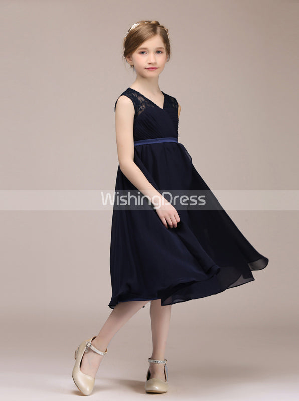 navy blue knee length bridesmaid dresses