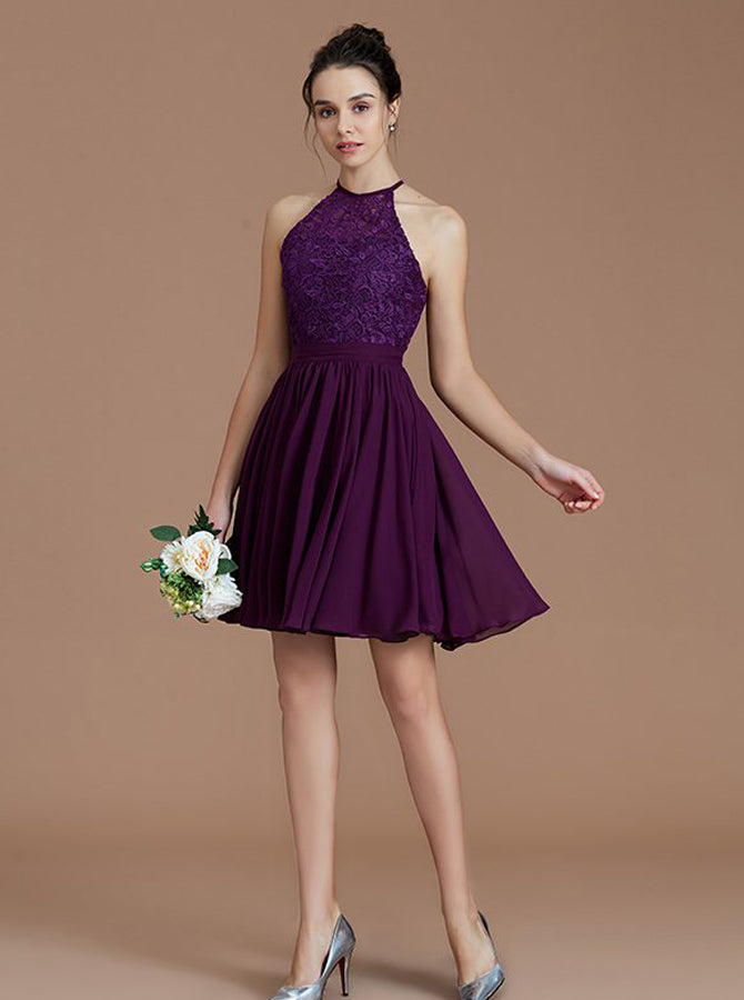 Grape Color Bridesmaid Dresses Cheap