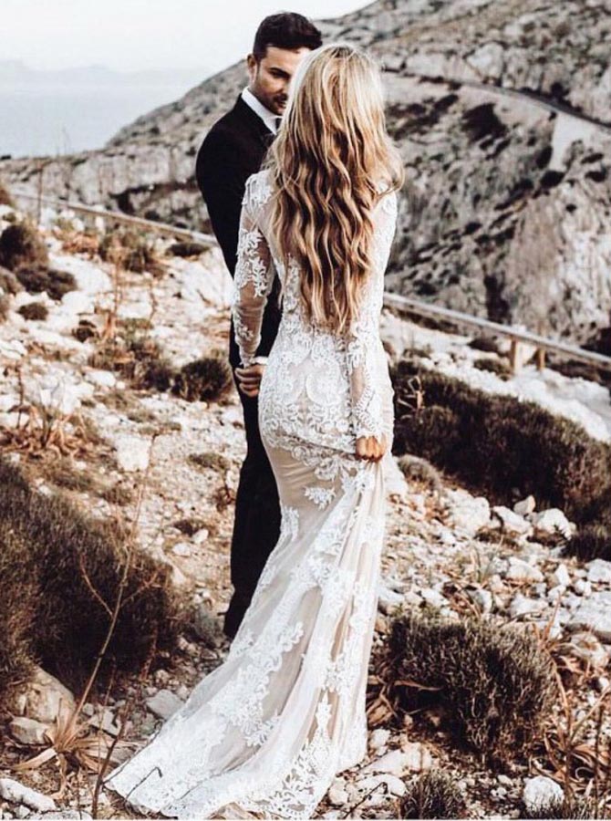 Lace Wedding Dresses with Sleeves