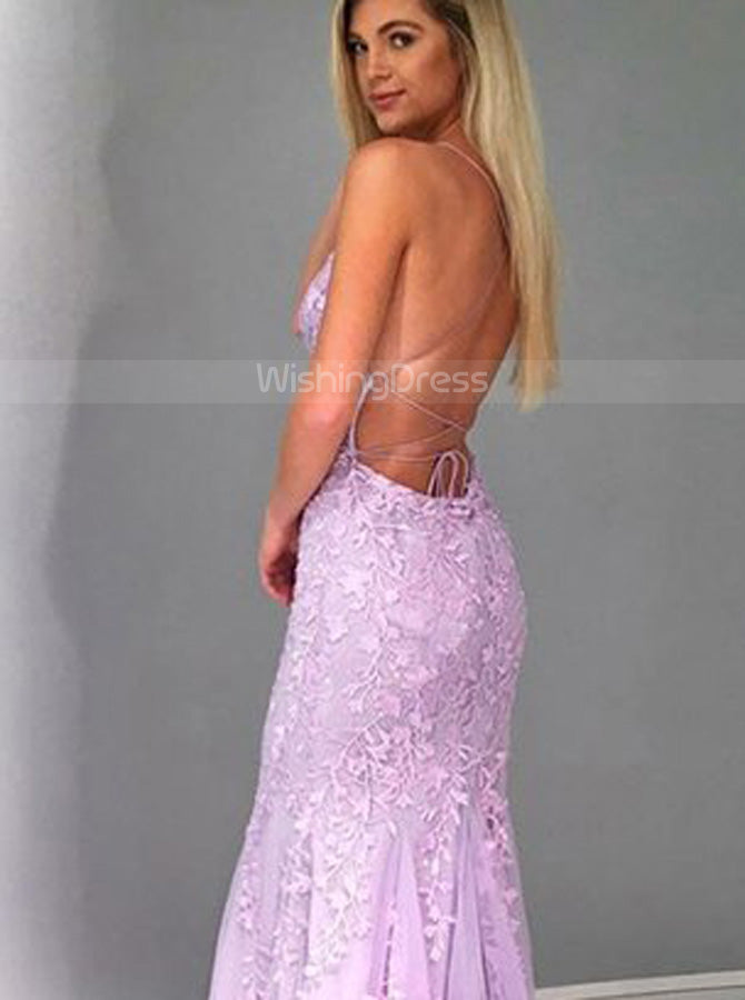 lilac mermaid prom dresses