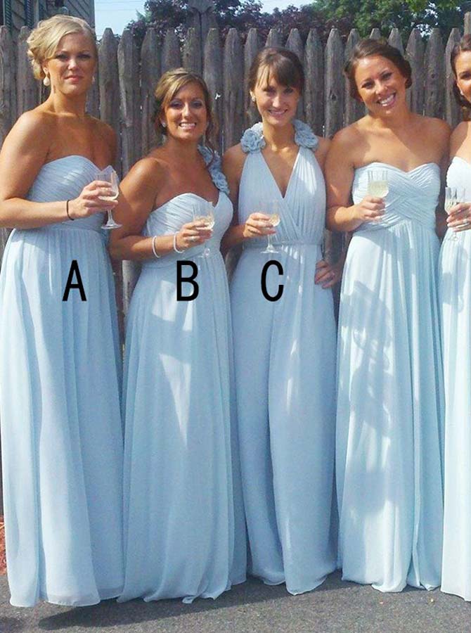 Mismatched Floral Bridesmaid Dresses