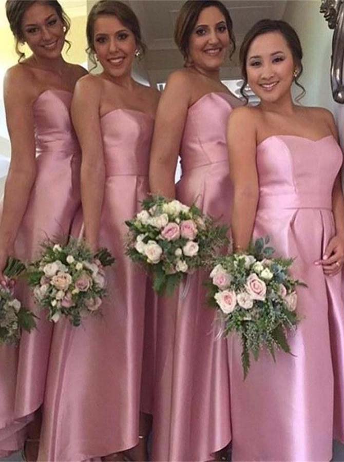 taffeta bridesmaid dress