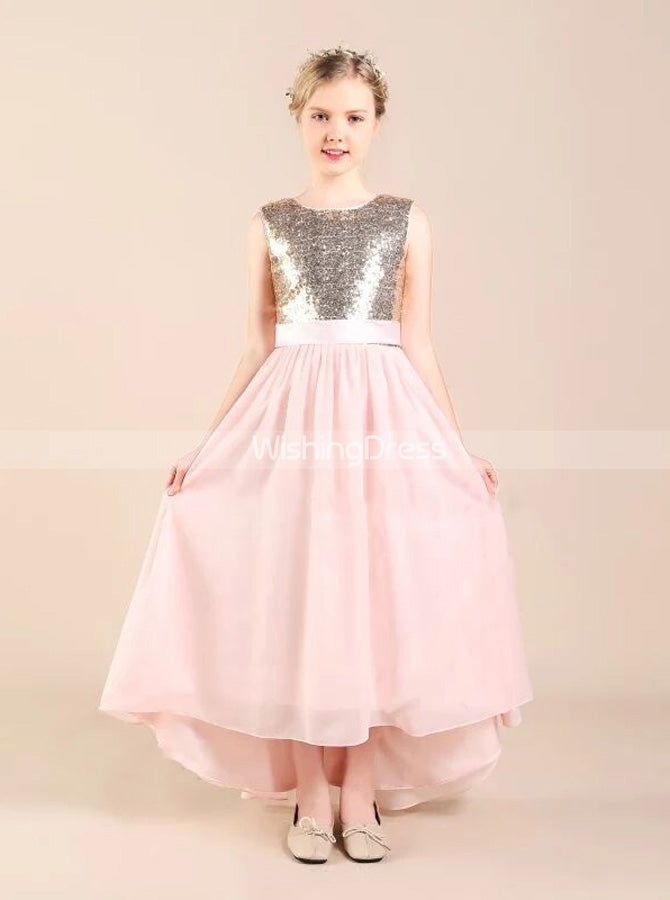 Junior bridesmaid hotsell dresses rose gold