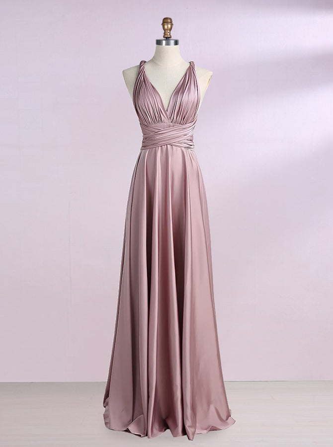 Silk Like Satin Bridesmaid Dresses,Long Bridesmaid Dress