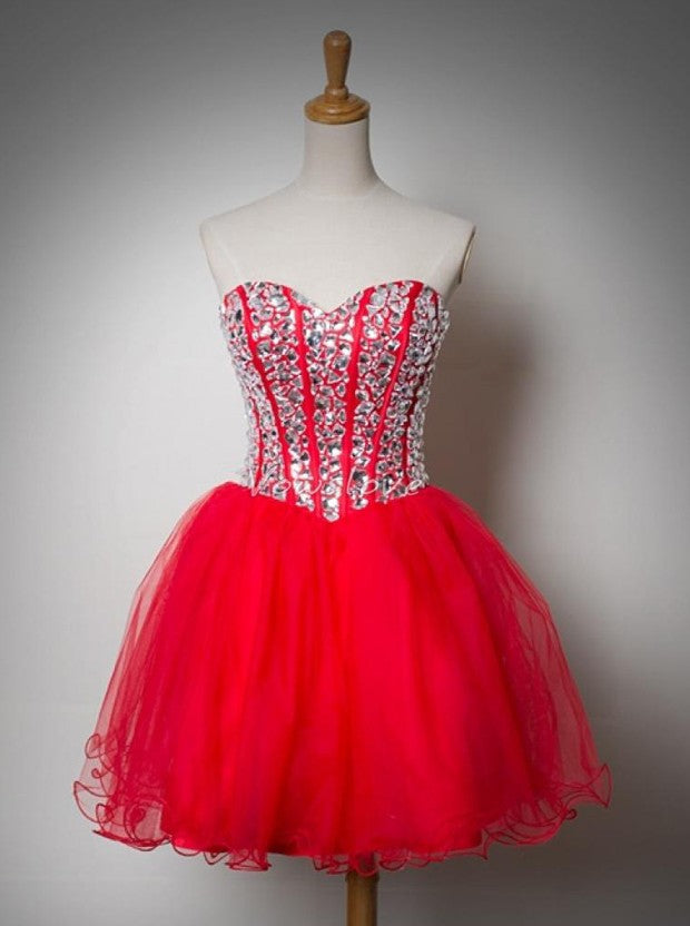 Short Red Sweet 16 Dresses