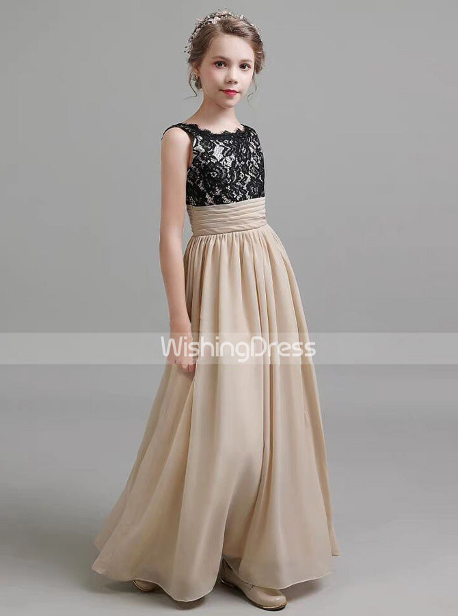 champagne junior bridesmaid dresses