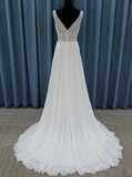 Chiffon Destination Wedding Dress,Beach Wedding Dress,WD00999