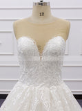 Classic A-line Wedding Gown,Lace Bridal Dress,WD01067
