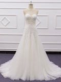 Sweetheart Neckline Wedding Dress,Fairytales Bridal Gown,WD01075