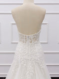 Sweetheart Neckline Wedding Dress,Fairytales Bridal Gown,WD01075