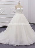 Simple Strapless Bridal Ball Gown,Classic Bridal Ballgown,WD01079