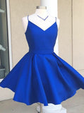 Green Homecoming Dresses,Cocktail Dress with Straps,Homecoming Dress with Pockets,HC00028