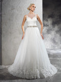 A-line Wedding Dresses,Princess Wedding Dress,Modern Wedding Dress,WD00279