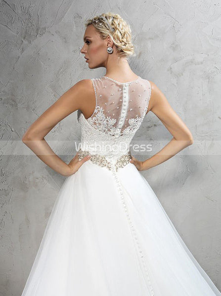 A-line Wedding Dresses,Princess Wedding Dress,Modern Wedding Dress,WD00279