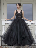 Black Wedding Dresses,Rustic Wedding Dress,WD00511