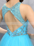 Blue Sweet 16 Dresses,Short Sweet 16 Dress,Tulle Homecoming Dresses,SW00028