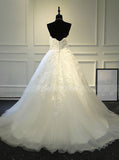 Classic Wedding Gown,A-line Sweetheart Bridal Gown,WD00389