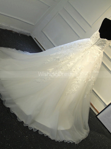 Classic Wedding Gown,A-line Sweetheart Bridal Gown,WD00389