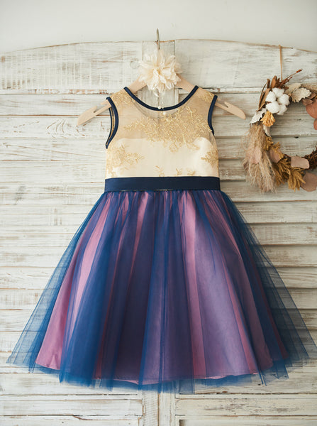 Colored Flower Girl Dress,Girl Party Dress,Tulle Birthday Party Dress,FD00112