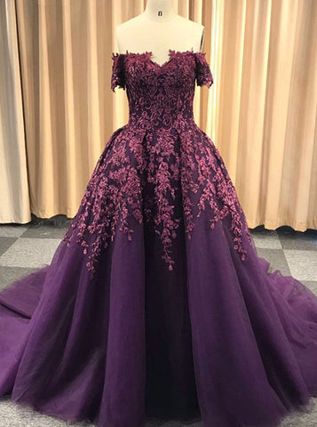 Light Purple Prom Dress,Two Piece Prom Dress,Princess Prom Gown,PD0031 ...
