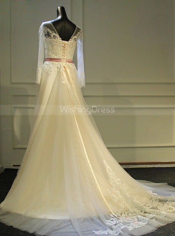 products/destination-wedding-dress-with-sleeves-long-fall-wedding-dress-with-belt-wd00379-2.jpg