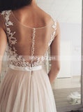 Gorgeous Wedding Dresses,Long Tulle Boho Wedding Dress,WD00425