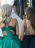 Green Homecoming Dresses,Cocktail Dress with Straps,Homecoming Dress with Pockets,HC00028