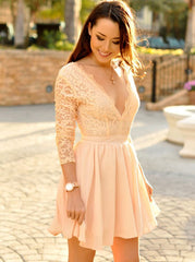 Modest homecoming hot sale dresses with sleeves