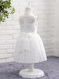 Lace Flower Girl Dress,Short Flower Girl Dress,Simple Flower Girl Dress,FD00052