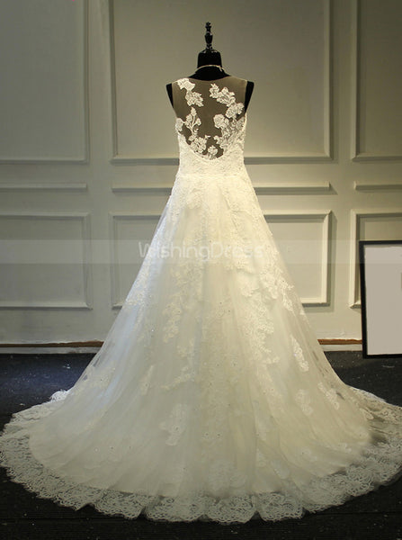 Lace Wedding Dress,A-line Classic Bridal Dress,WD00386