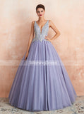 Lilac Prom Gown,Elegant Sweet 16 Dress for Teens,PD00458