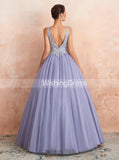 Lilac Prom Gown,Elegant Sweet 16 Dress for Teens,PD00458