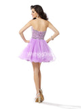 Lilac Sweet 16 Dresses,Sparkly Sweet 16 Dress,Beaded Homecoming Dress,SW00038