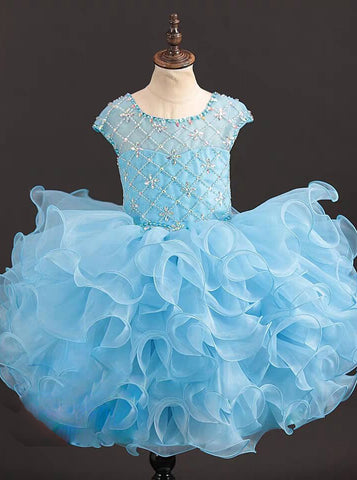 Royal Blue Girls Pageant Ball Dress,Simple Little Princess Dress,GPD00 ...