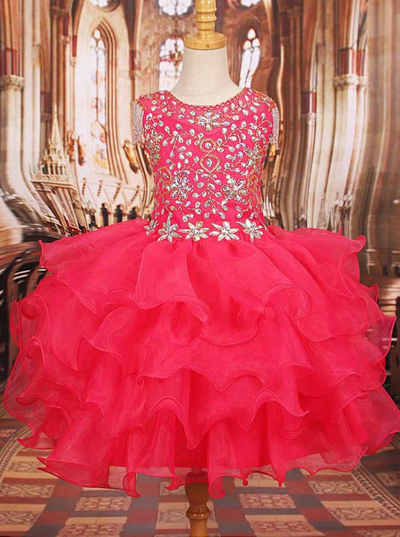 Little Princess Dress,Ruffled Junior Cocktail Dress,GPD0049