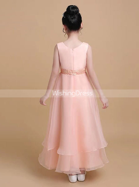 Long Junior Bridesmaid Dress,Elegant Formal Dress for Teens,JB00075