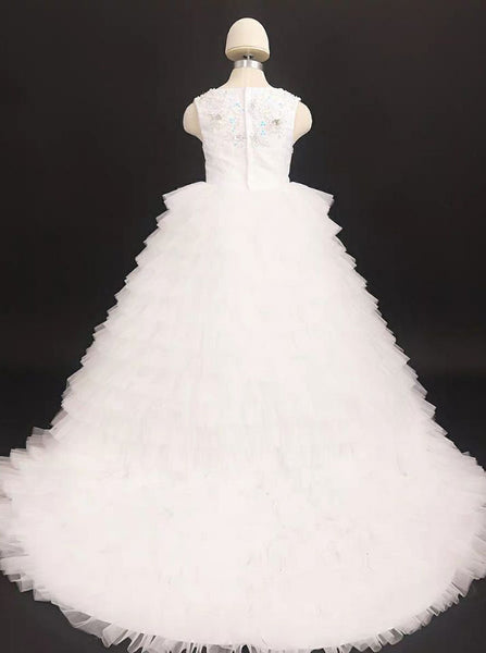 Luxurious Little Princess Gown,Ruffled Ball Gown Little Girl Pageant Dress,GPD0035