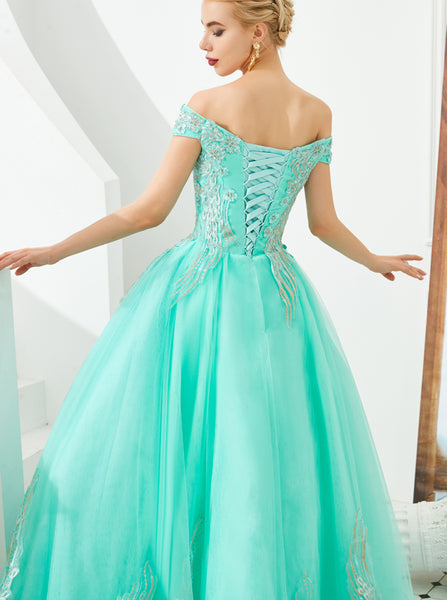 Off the Shoulder Prom Dresses,Princess Sweet 16 Dress for Teens,PD00454