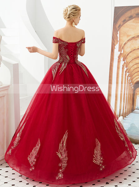 Off the Shoulder Prom Dresses,Princess Sweet 16 Dress for Teens,PD00454