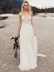 Open back boho wedding dress fashion