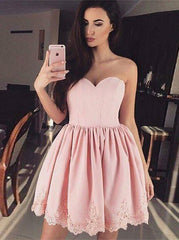 Simple peach dress fashion