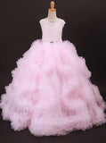 Pink Girls Pageant Dresses,Ball Gown Princess Pageant Dress,GPD0024