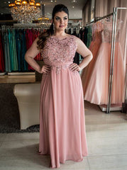 Pink shops plus size evening gowns