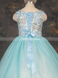 Princess Prom Ball Gown for Teens,Tulle Girls Pageant Ball Dress,GPD0009