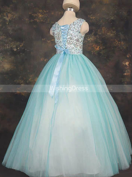 Princess Prom Ball Gown for Teens,Tulle Girls Pageant Ball Dress,GPD0009